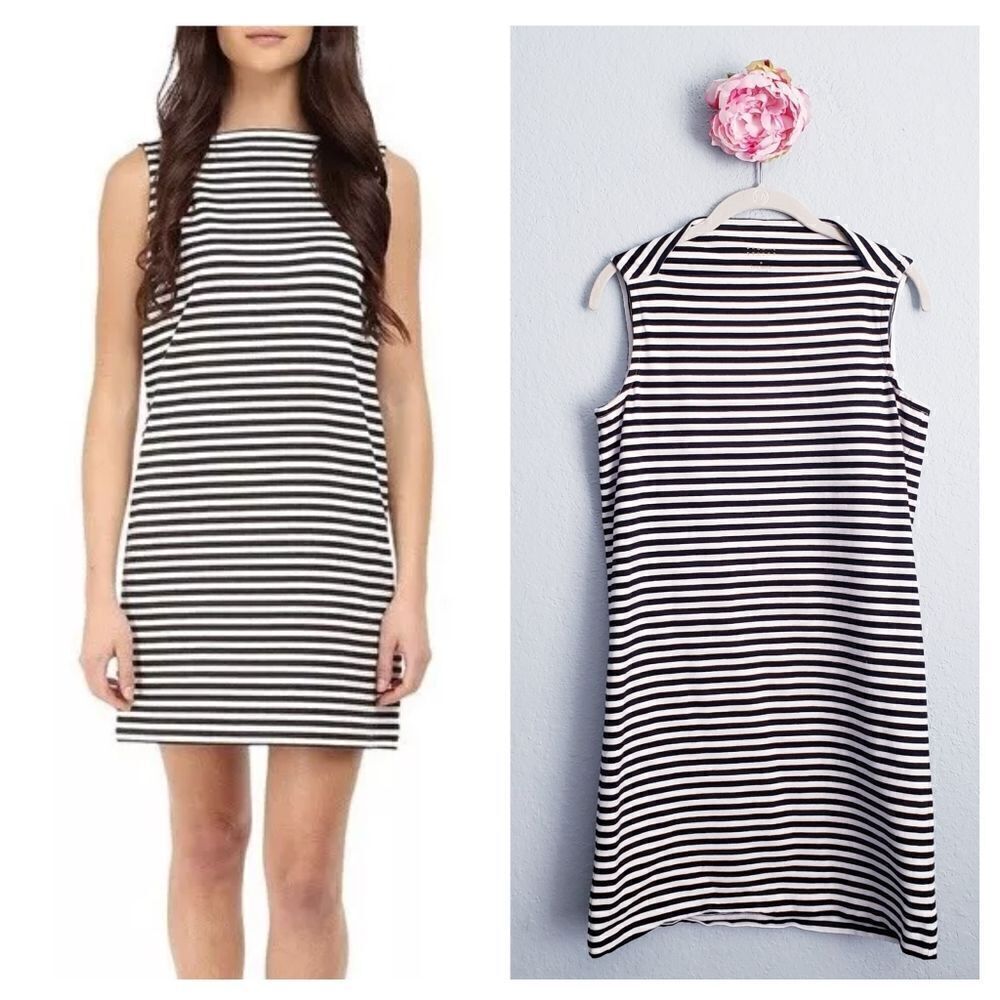 Kate Spade Broome Street Black and White Striped Dress